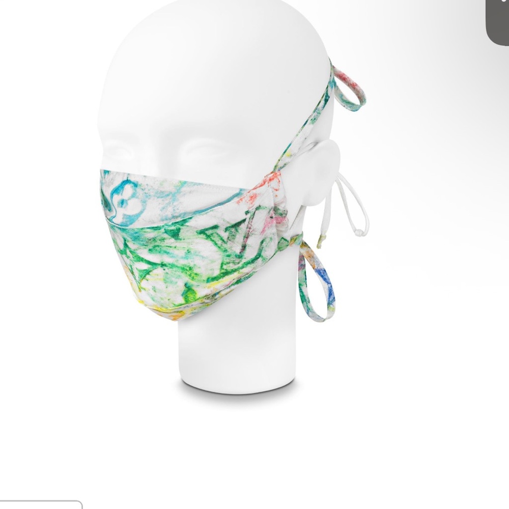 Louis Vuitton Monogram Pastel Face Mask and Holder